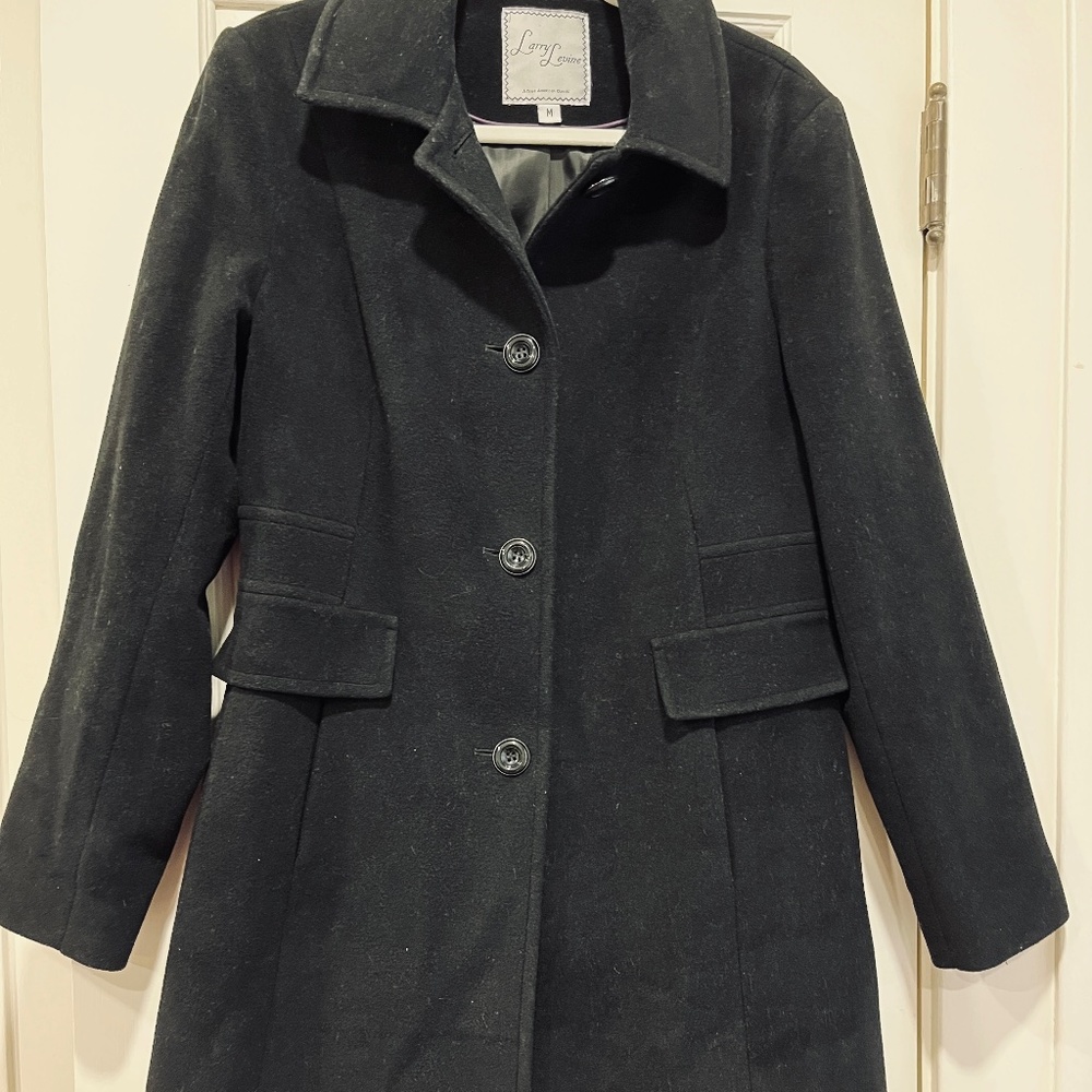Larry Levine Wool Blend Coat